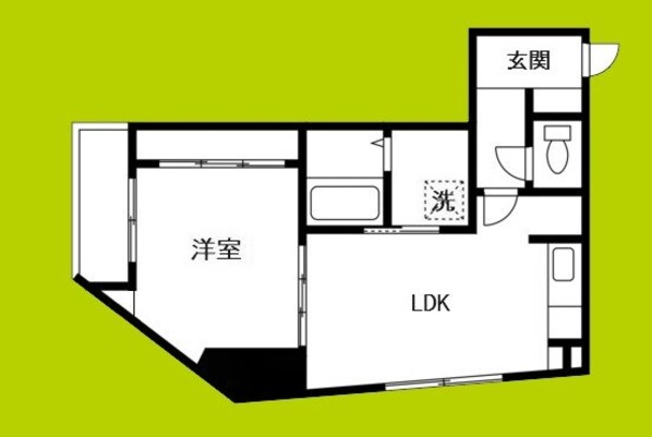 コスモ釣鐘町の物件間取画像